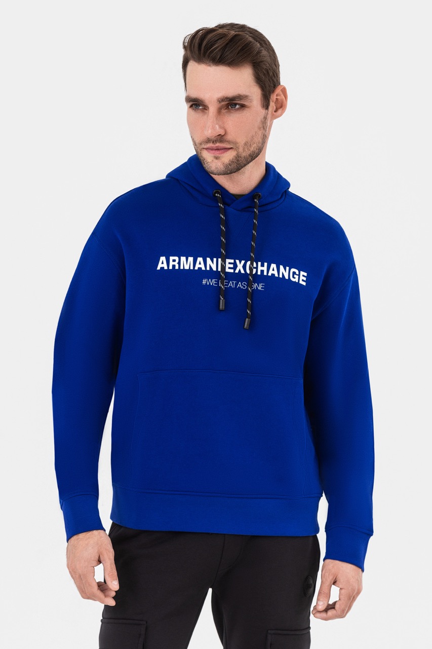 Синє худі Armani Exchange